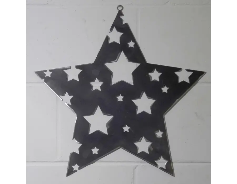 Catalog Metal Wall Art Star, shining, night time, Christmas